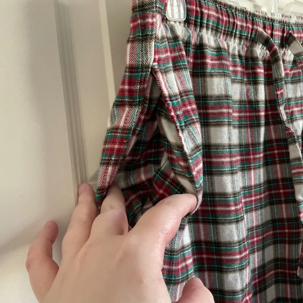 J. Crew Men's Cotton Plaid Flannel Pajama Lounge Pants -‎ Size Large NEW